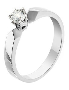 Zlatý prsten s diamantem ZPTO136B-61-1000