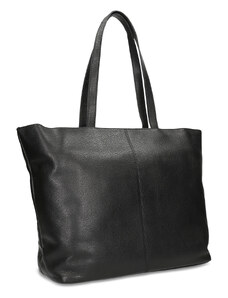 BAŤA Černá kožená shopper bag
