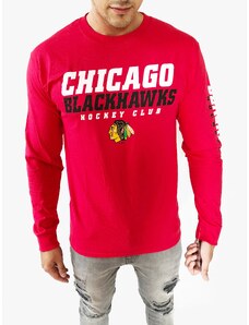 NHL NHL Chicago Blackhawks Hockey Club Red pohodlné triko s dlouhým rukávem - M / Červená / NHL