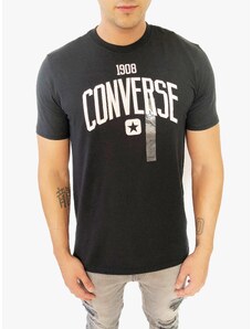 Converse Converse All Stars 1908 Black stylové černé triko s krátkým rukávem - M / Černá / Converse