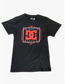DC DC Shoes Black pohodlné černé triko s krátkým rukávem - S / Černá / DC