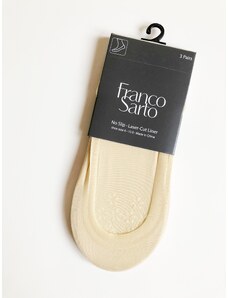 Franco Sarto Franco Sarto nízké silonové ponožky 3 páry - 38 - 44 1/2 / Béžová / Franco Sarto