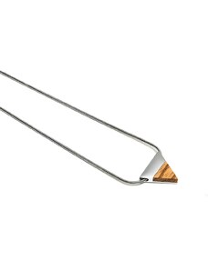 BeWooden Náhrdelník s dřevěným detailem Lini Necklace Triangle
