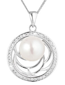 EVOLUTION GROUP Perlový náhrdelník z pravých říčních perel bílý 22029.1