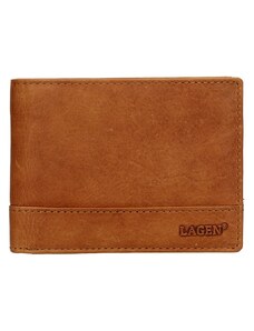 Pánská kožená peněženka Lagen Lorenc - světle hnědá