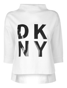 Dámské triko DKNY Sport Pop Over Bílé