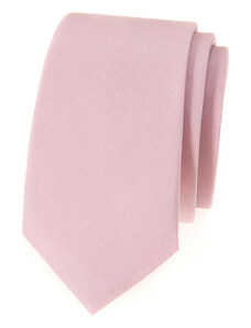 Úzká kravata Avantgard - pudrová 551-7927-0