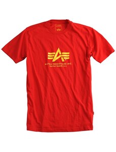 Alpha Industries Tričko Alpha Basic T-Shirt speed red