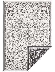 NORTHRUGS - Hanse Home koberce Kusový koberec Twin Supreme 103864 Leyte Black/Cream – na ven i na doma - 160x230 cm