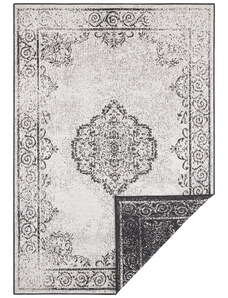 NORTHRUGS - Hanse Home koberce Kusový koberec Twin Supreme 103868 Cebu Black/Cream – na ven i na doma - 120x170 cm