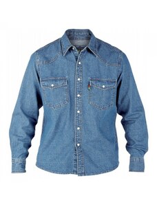 DUKE košile džínová pánská Western Style Denim shirt nadměrná velikost