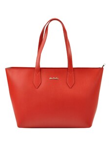 Luxusní kožená kabelka Pierre Cardin FRZ 1736 červená
