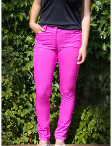 Tony Trevis dámské golfové kalhoty SlimFit tmavě růžové