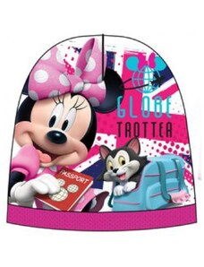 SunCity Dívčí teplá čepice Minnie Mouse - Disney - růžová