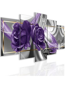 Malvis Obraz abstraktní růže Purple