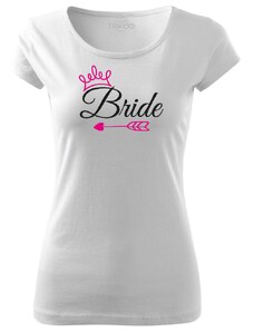 TRIKOO Tričko BRIDE ELEGANT | pro nevěstu na rozlučku se svobodou