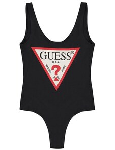 Dámské body Guess Logo Bodysuit Černé