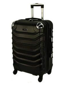 Rogal Černý skořepinový cestovní kufr "Premium" - vel. M, L, XL
