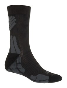 Sensor Hiking Merino ponožky černá / šedá
