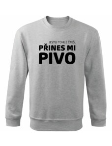 TRIKOO Pánská mikina Jestli tohle čteš, přines mi PIVO