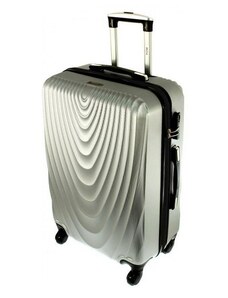 Rogal Stříbrný skořepinový cestovní kufr "Motion" - vel. M, L, XL