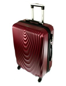 Rogal Tmavě červený skořepinový cestovní kufr "Motion" - vel. M, L, XL