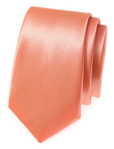 Úzká kravata Avantgard - lososová 551-798-0