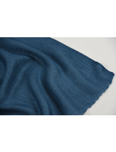 Vlněná jednobarevná šála - džínově modrá
