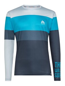 WildTee Běžecké triko COLORBLOK BLUE