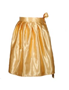 Zlatá saténová zavinovací sukně Victorie