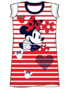 Sun City Dívčí noční košile Minnie Mouse (Disney) - červená