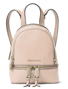 Michael Kors Rhea Mini Leather Backpack Soft Pink