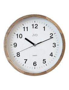 Dřevěné netikající tiché nástěnné hodiny JVD NS19019/78