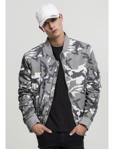 UC Men Vintage Camo Cotton Bomber Jacket snow camo