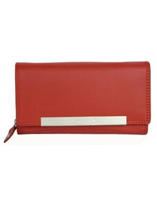 Červená kožená peněženka Roberto FLW