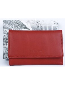 Červená kožená peněženka Barberini's z kvalitní příjemné kůže FLW