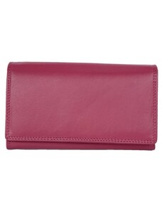 Klasická růžová kvalitní kožená peněženka HMT FLW