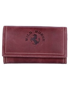 Celá kožená peněženka Wild Horse ze silné jemně růžově barvené přírodní kůže FLW