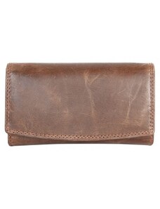 Celá kožená peněženka ze silné přírodní kůže bez značek a nápisů FLW