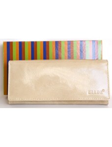 Béžová kožená fóliovaná odolná peněženka Ellini Zbroja