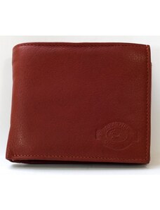 Kožená peněženka pánská temně cihlově hnědá (mdle tmavě červená) FLW