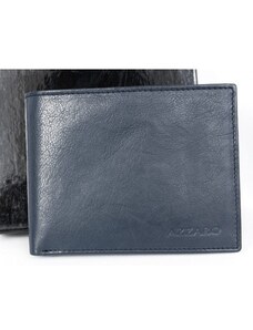 Velmi tmavě šedomodrá multicolor kožená peněženka Azzaro FLW