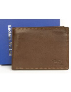 Luxusní kožená peněženka Luciano Pollini z kvalitní hnědé kůže FLW