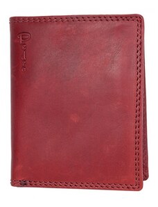 Celá kožená tmavě červená peněženka Pedro z kvalitní pevné kůže FLW