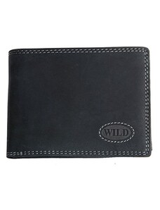 Pánská kvalitní celokožená peněženka temně šedá Wild HMT