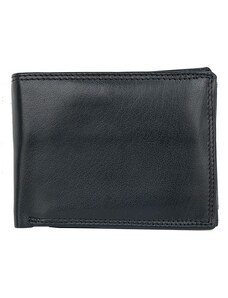 Kožená peněženka z měkké kůže bez značek a nápisů s trojitou přihrádkou na bankovky FLW