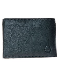Černá pánská kožená peněženka HL z měkké kůže HL