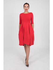 MI Dámské šaty Klasik červené