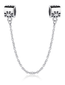 P&J Jewellery Stříbrný Bezpečnostní řetízek Květinka SSB1