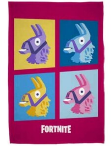 Halantex Fleecová deka Fortnite - motiv barevné lamy - originální licenční produkt Epic Games - 100 x 150 cm